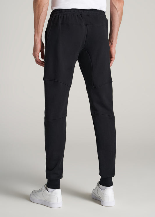 Wearever Fleece Elastic-Bottom Sweatpants for Tall Men in Black