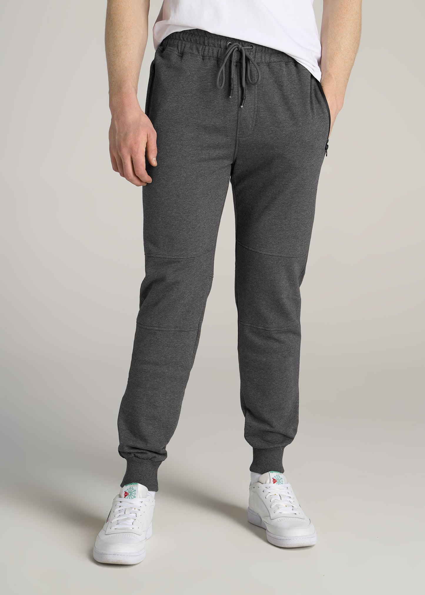 Women Tall Basic French Terry Jogger Grey Mix