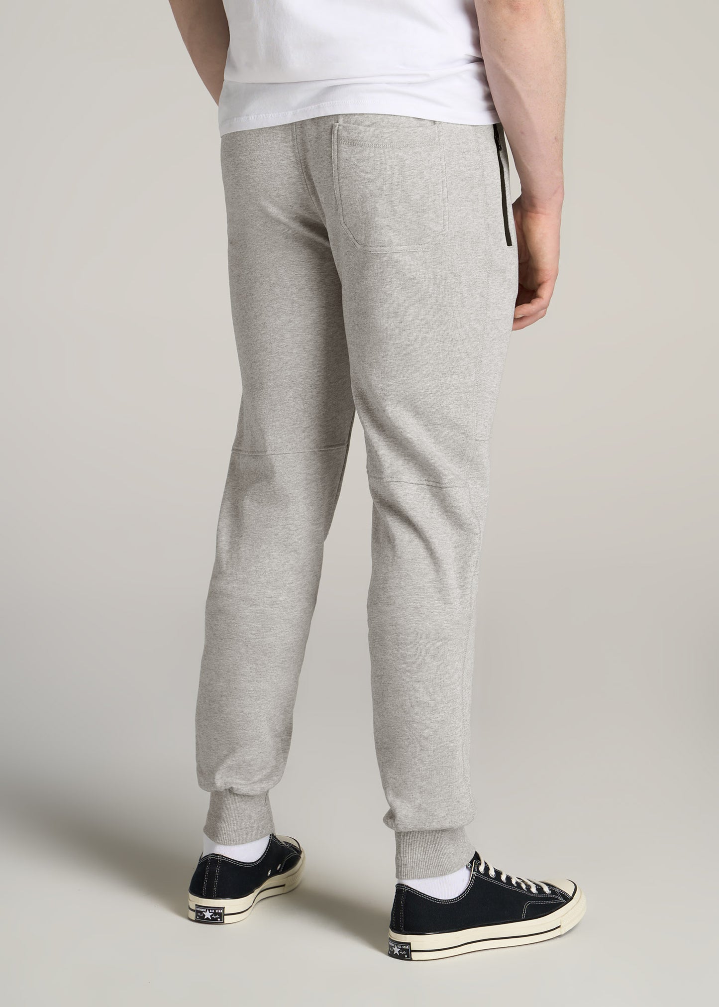    American-Tall-Men-French-Terry-Mens-Joggers-Grey-Mix-back