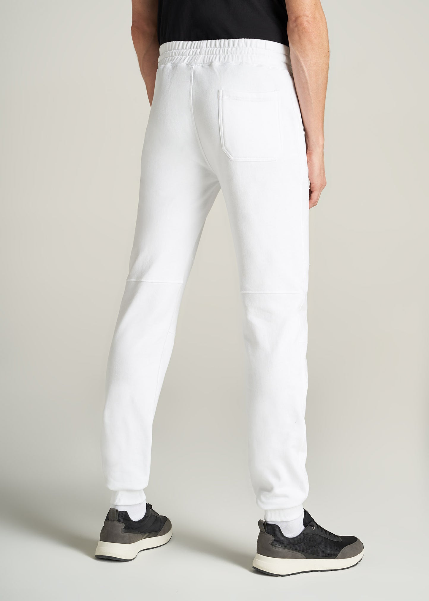    American-Tall-Men-FrenchTerry-Jogger-BrightWhite-back