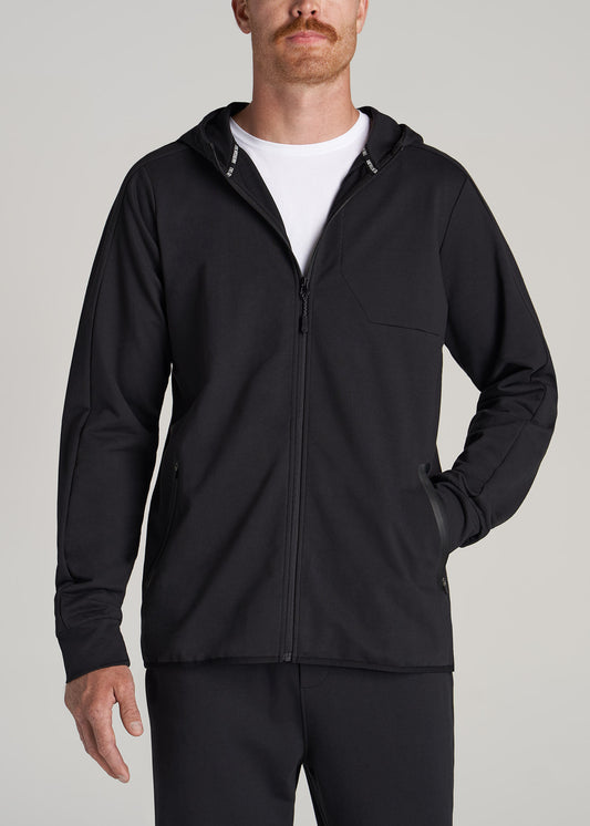 Wearever Fleece Cropped Half-Zip Sweatshirt for Tall Women in Black