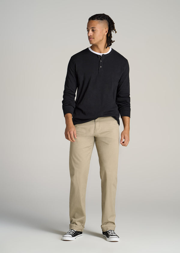 Henley Shirt Men: Tall Henley Shirts Black | American Tall