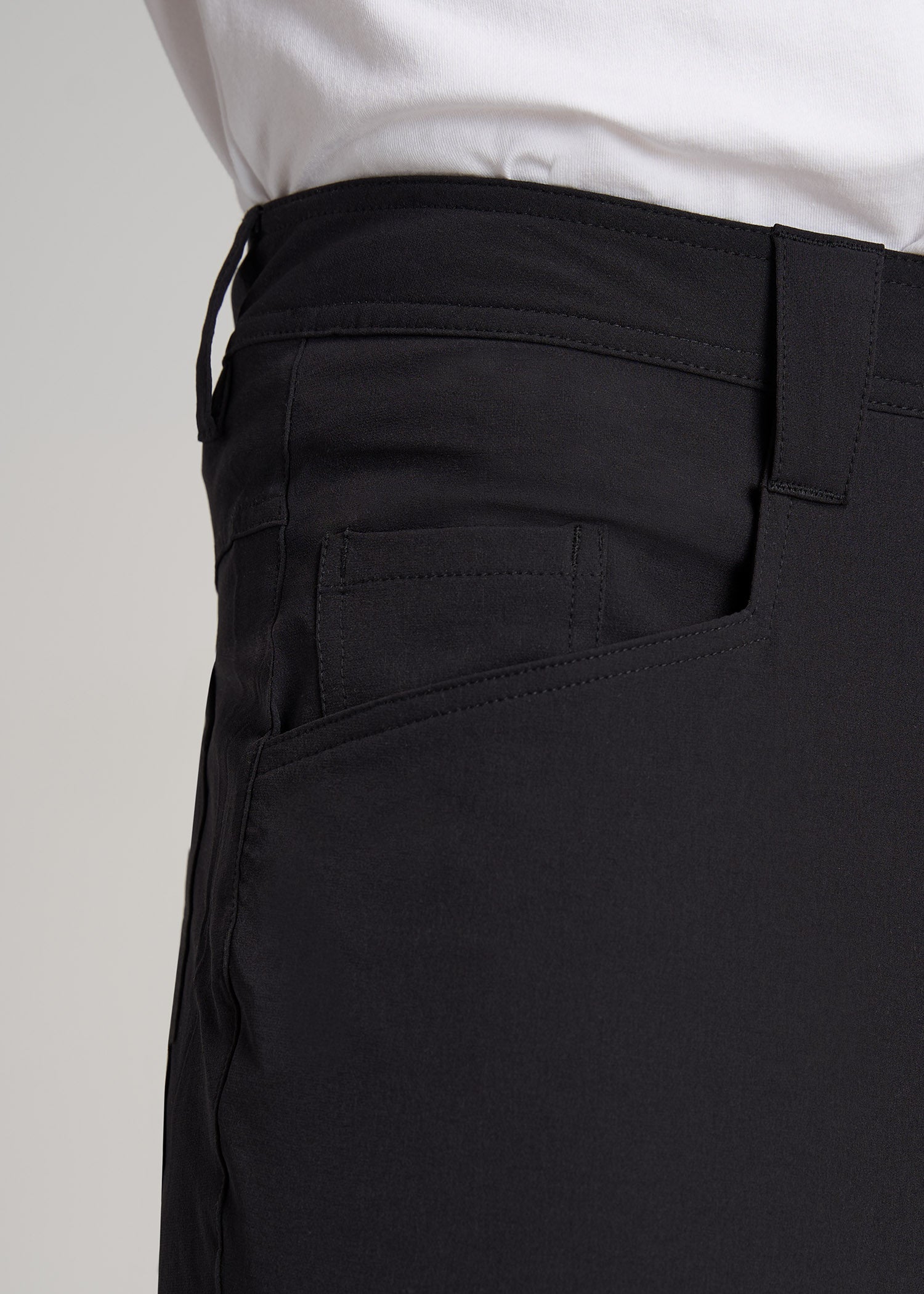 Hiking Shorts for Tall Men in Black | American Tall