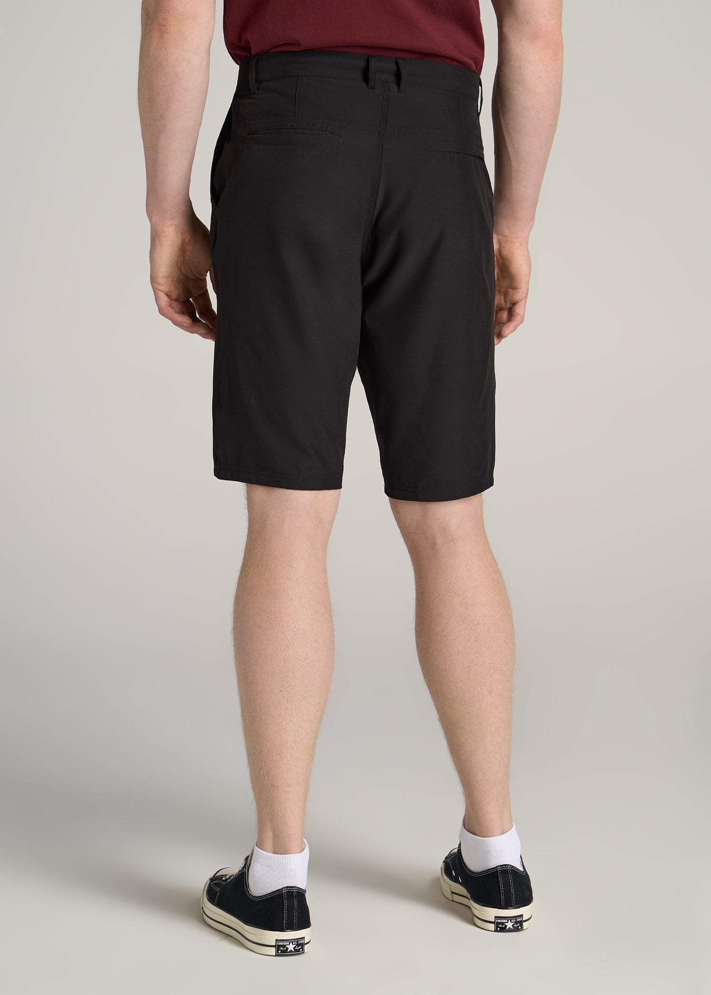       American-Tall-Men-Hybrid-Shorts-Shorts-Black-back