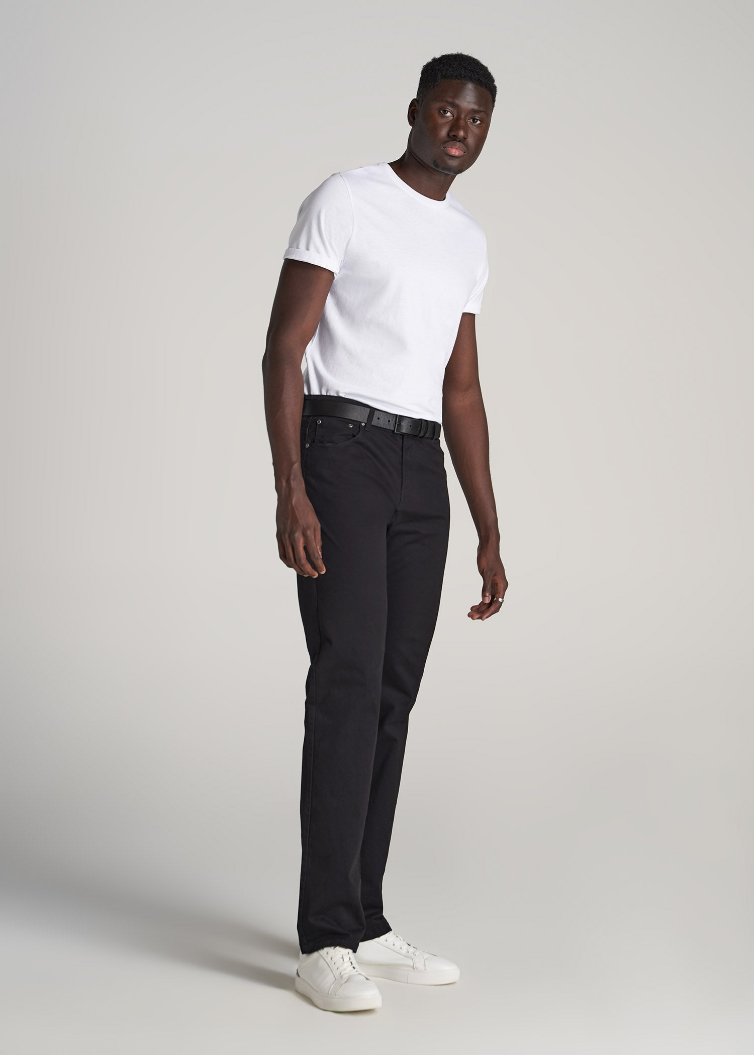 J1 Straight Leg Five-Pocket Pants For Tall Men Black | American Tall