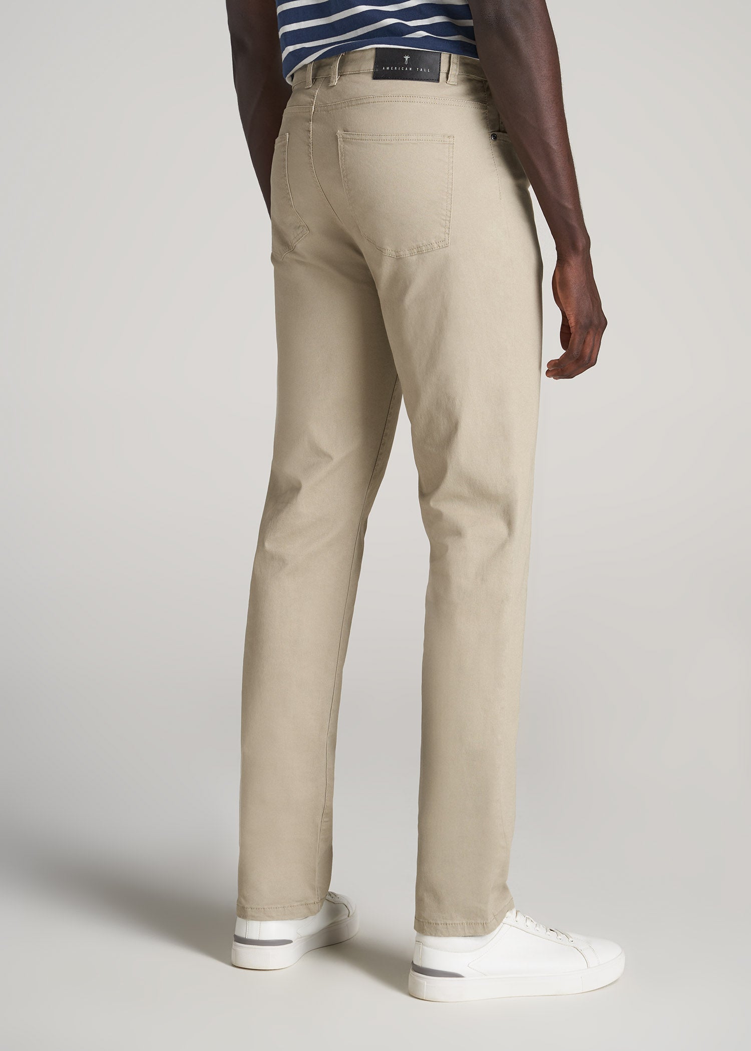 J1 STRAIGHT Leg Five-Pocket Pants for Tall Men in Desert Khaki