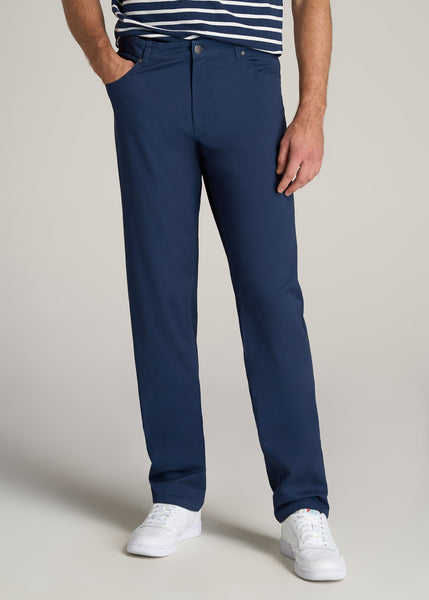 J1 Straight Leg Five-Pocket Pants For Tall Men Marine Navy