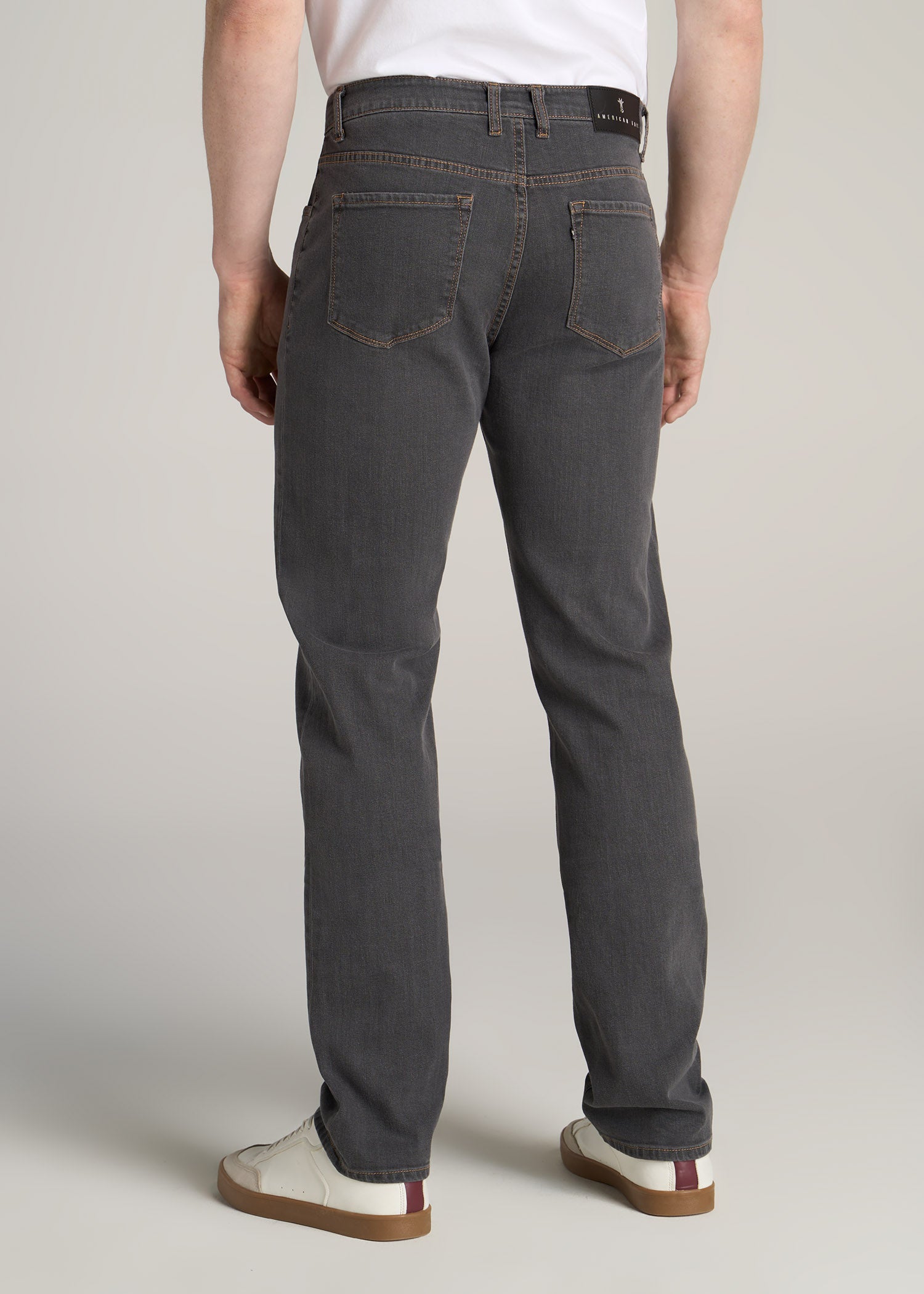 Grey Denim J1 Straight Leg Tall Men's Jeans | American Tall