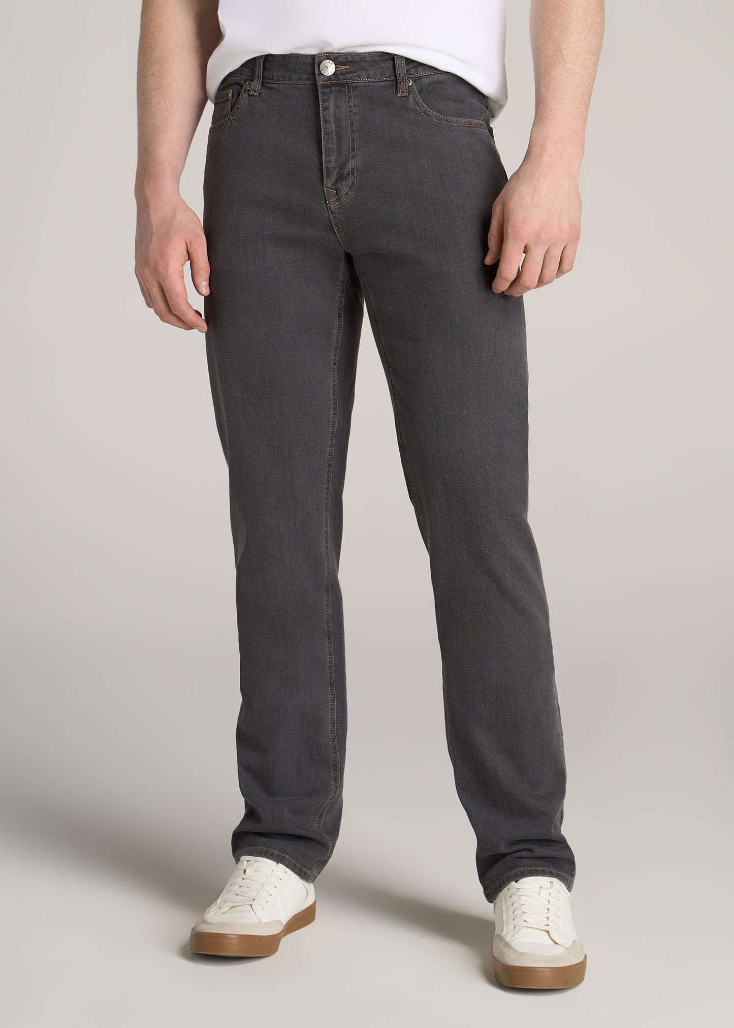 Grey Denim J1 Straight Leg Tall Men's Jeans | American Tall