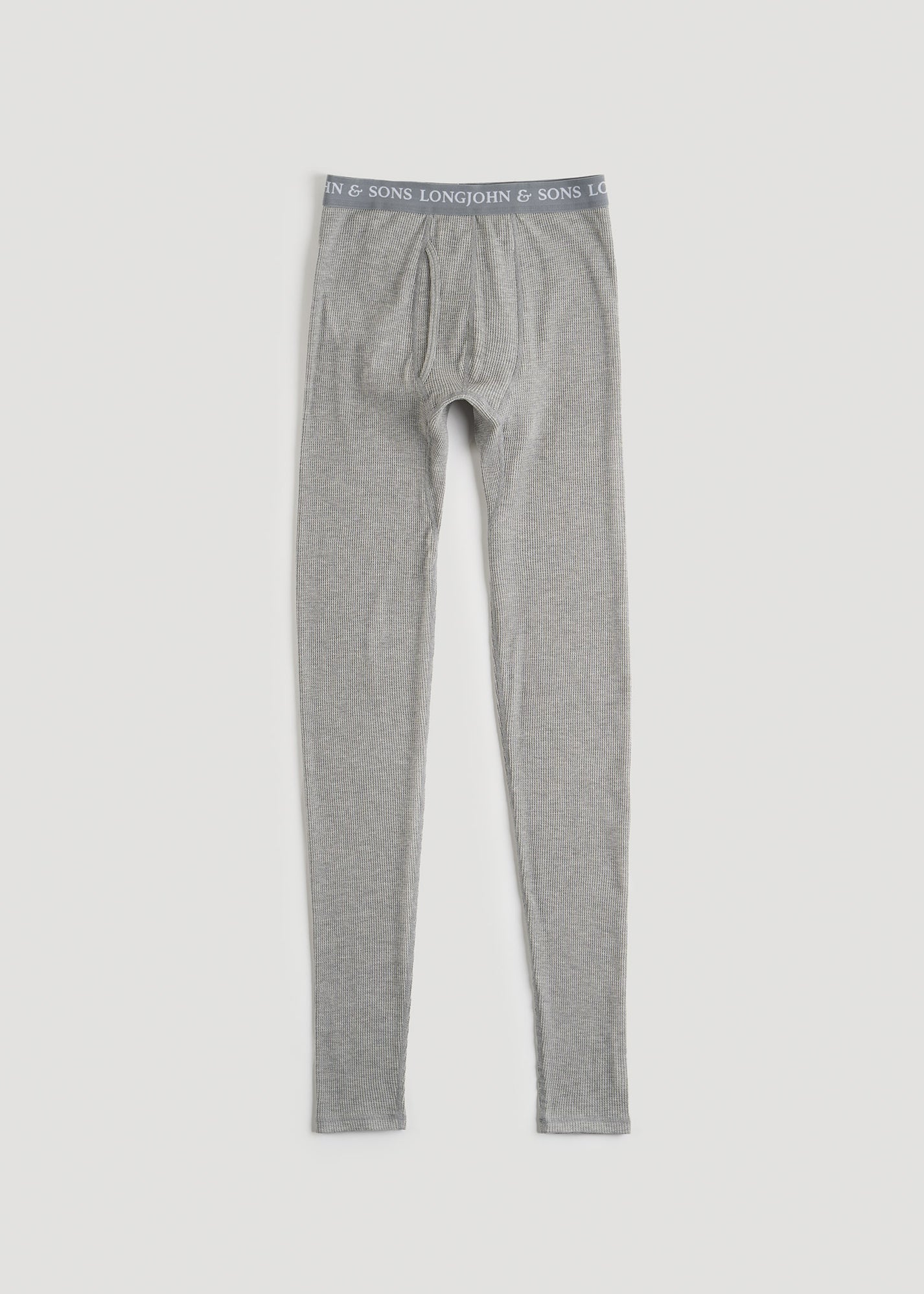 LJ&S Men's Tall Long Underwear Bottoms Grey Mix | American Tall