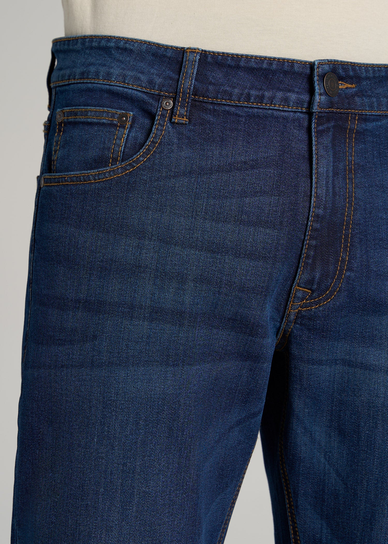 Men's Slim Taper Jeans: Slim Taper Fit Carman Charger Blue Jeans – American  Tall