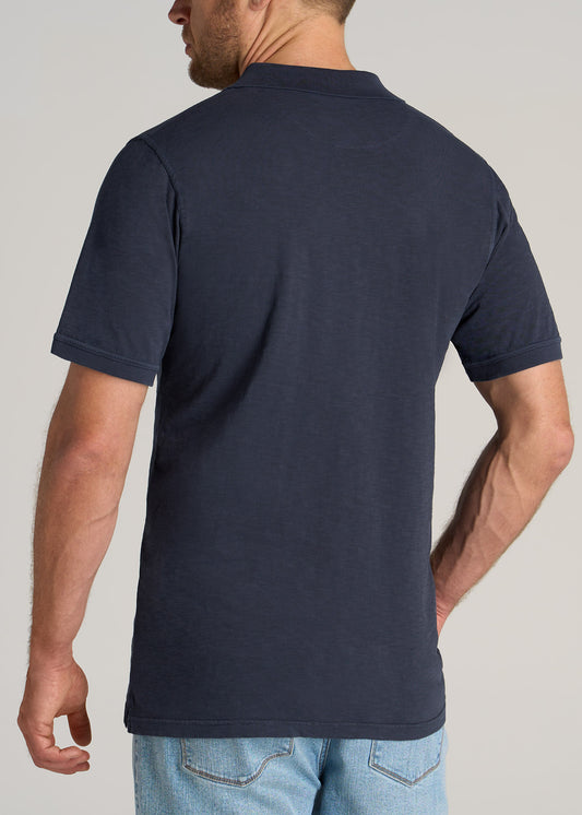    American-Tall-Men-LJ-Slub-Pocket-Polo-Shirt-Vintage-Midnight-Navy-back