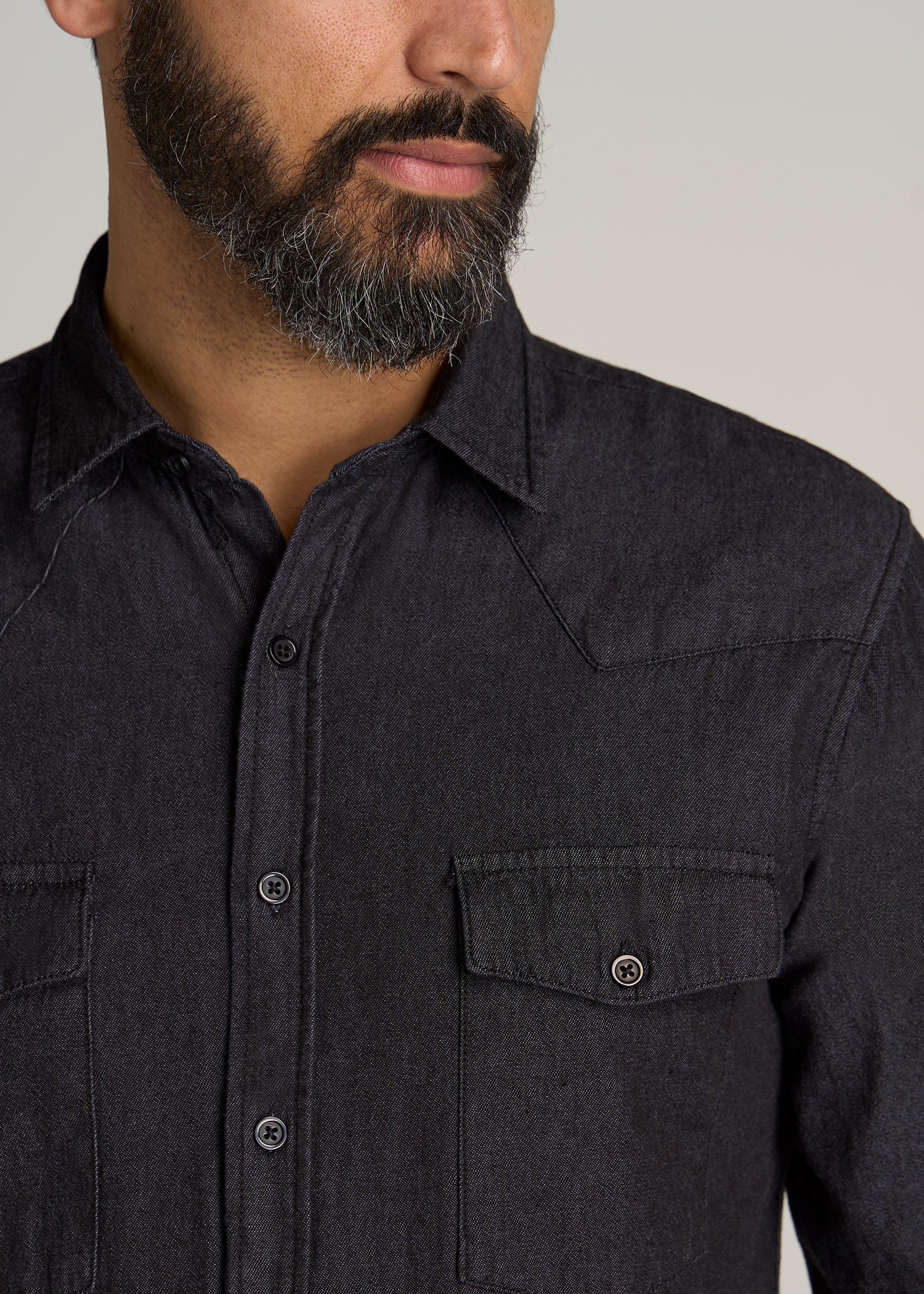 Men's Denim Shirts | Black & Grey Jean Shirts | JACK & JONES