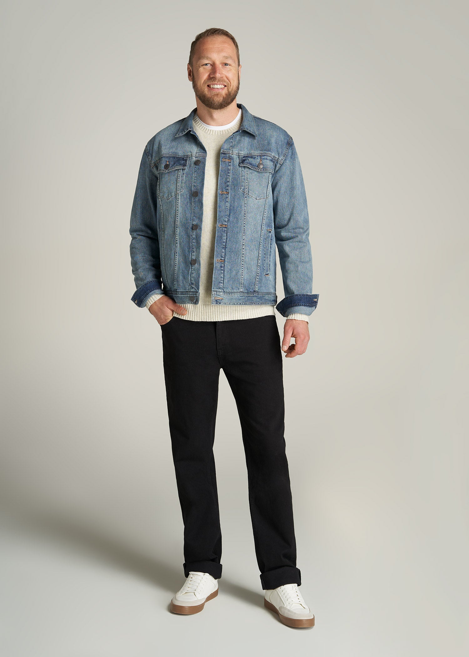 Buy online Dark Blue Solid Denim Jacket from Jackets for Men by Ftx for  ₹899 at 50% off | 2024 Limeroad.com