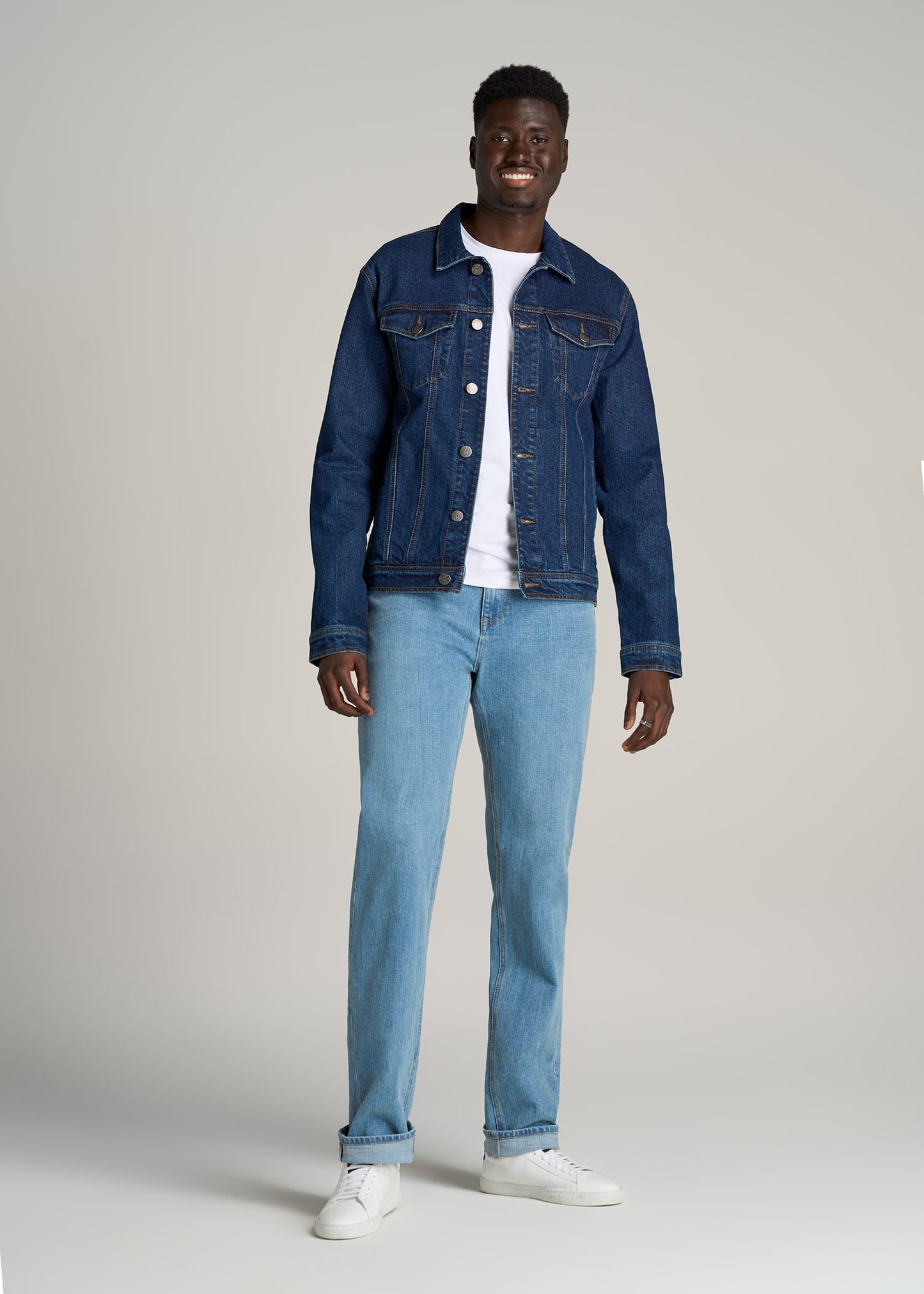 LJ&S STRAIGHT LEG Jeans for Tall Men in Heritage Faded