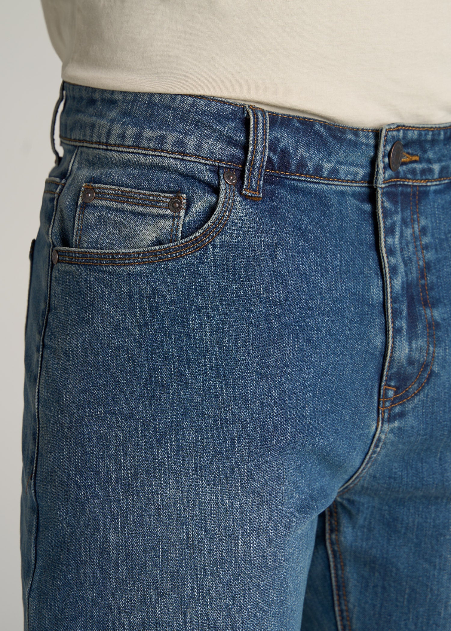    American-Tall-Men-LJS-Rugged-J1-STRAIGHT-LEG-Jeans-Worker-Blue-pocket