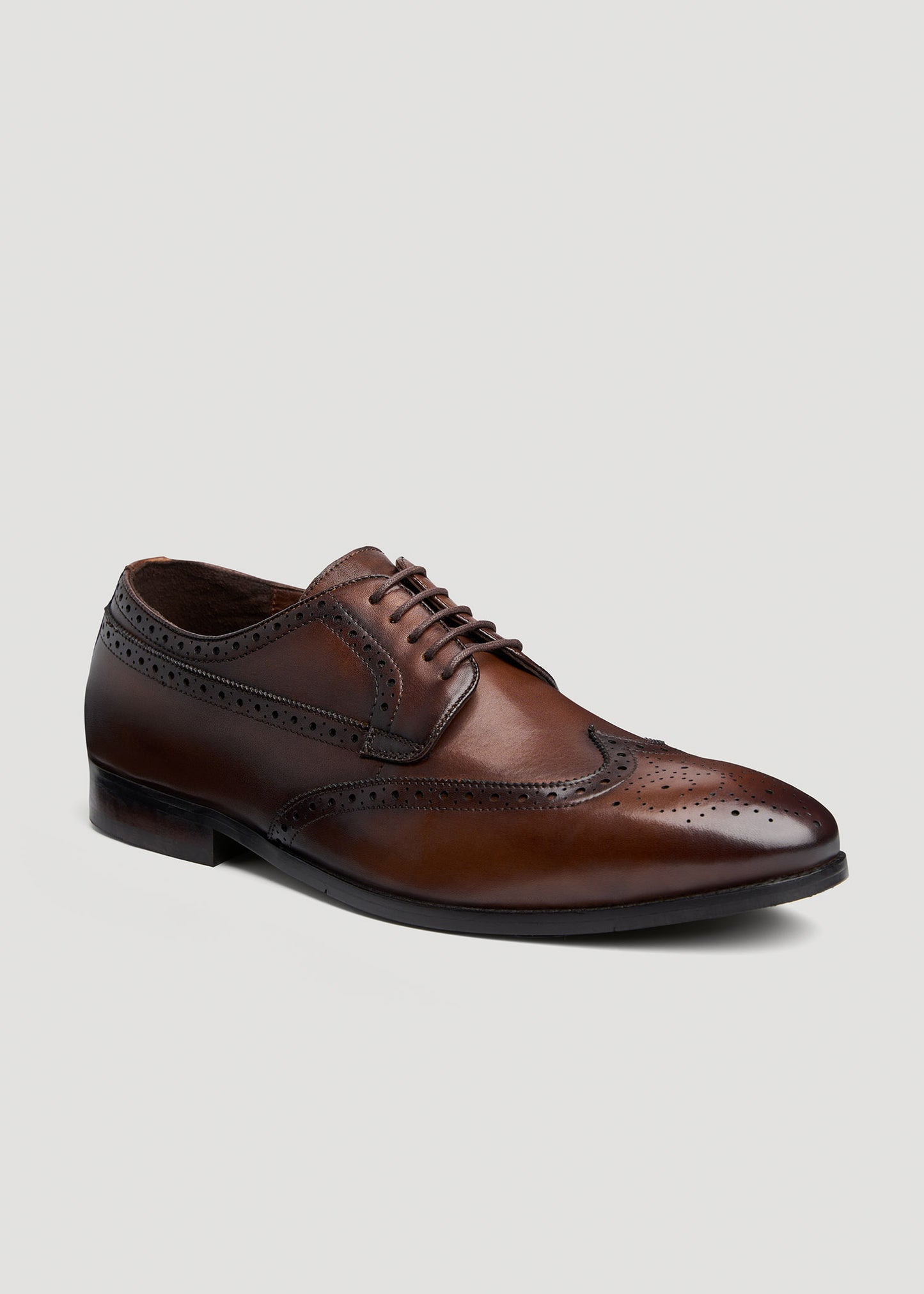    American-Tall-Men-Leather-Brogue-Oxford-Tan-Brown-front