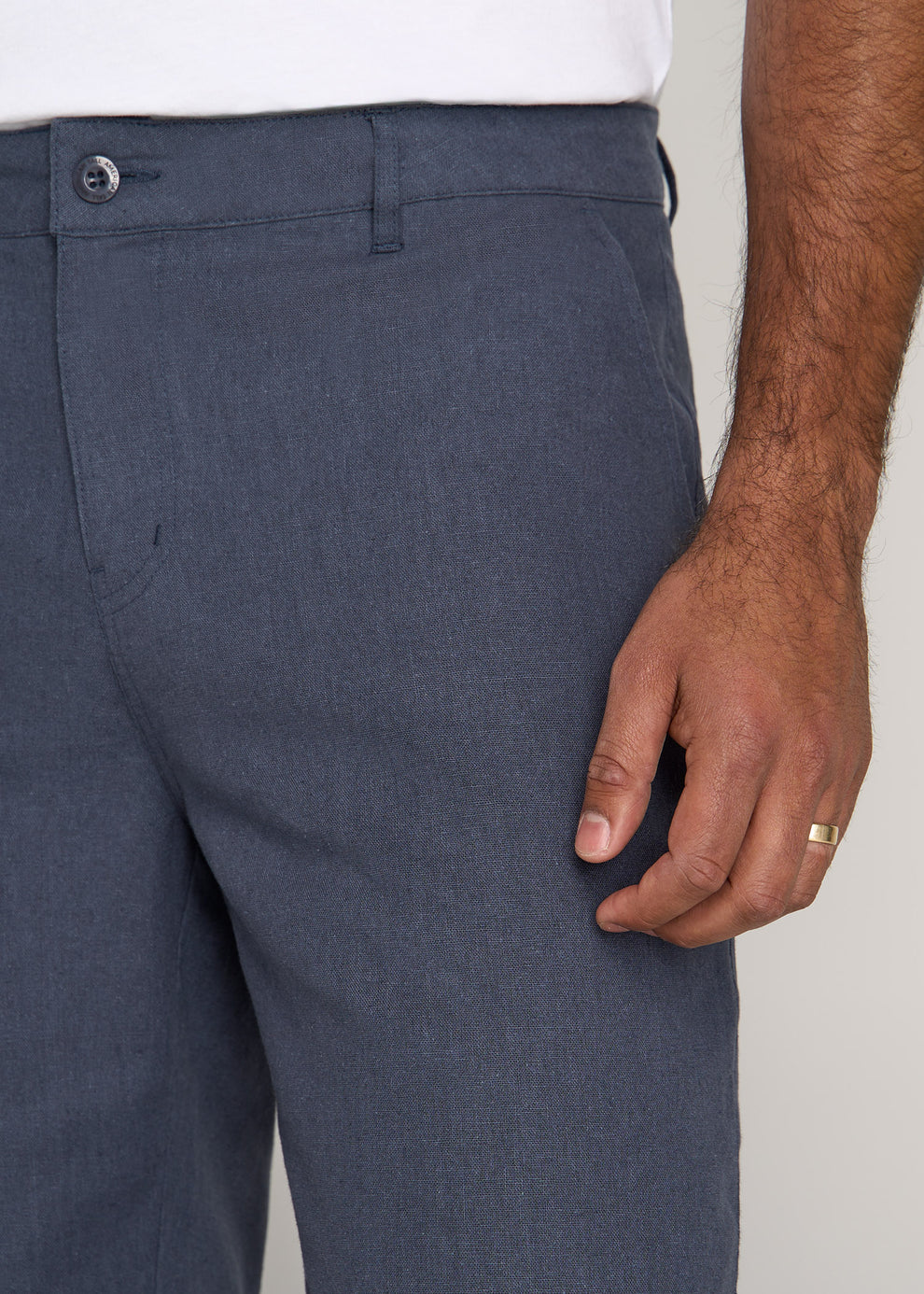 Chambray Linen Shorts For Tall Men | American Tall