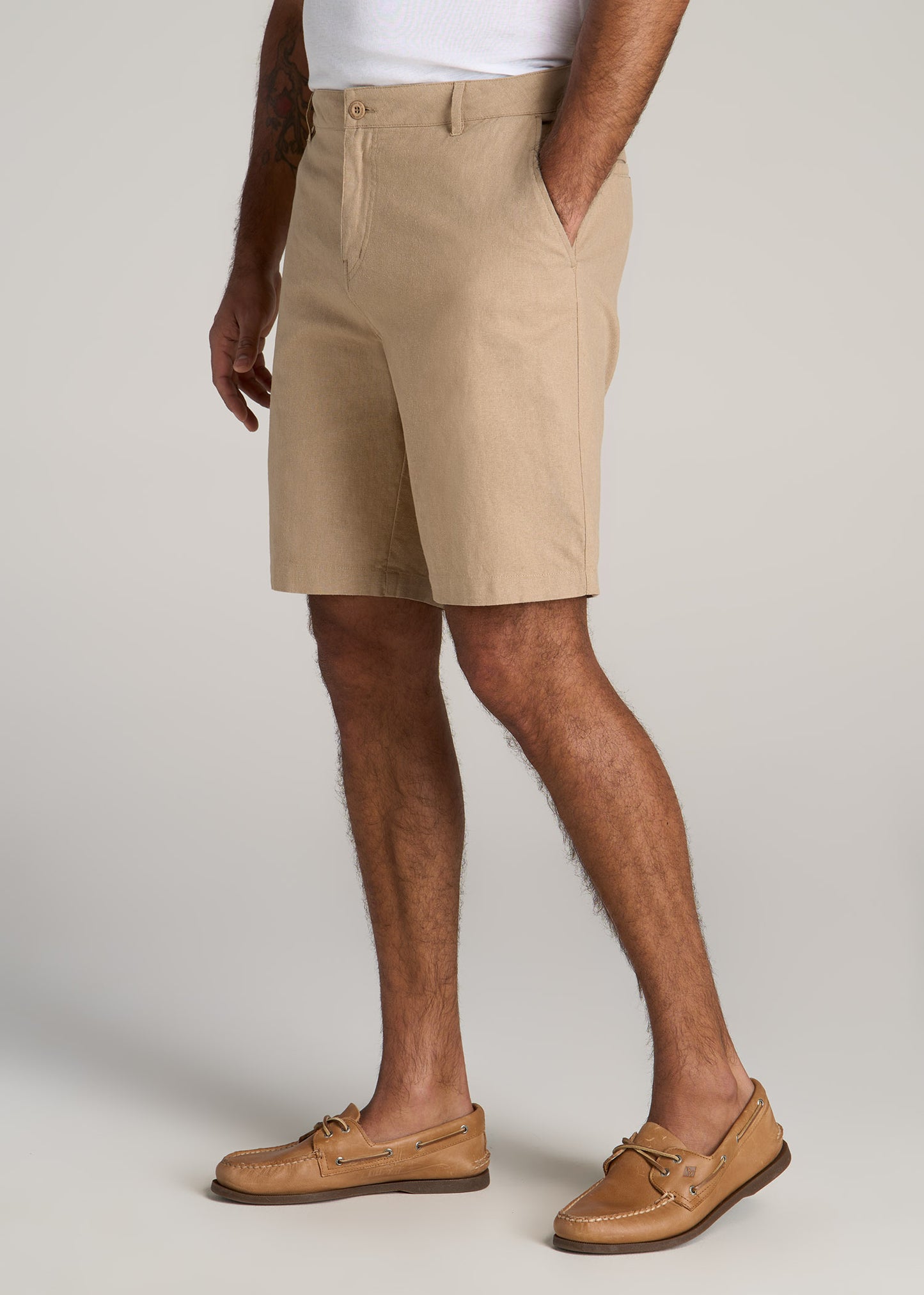American-Tall-Men-Linen-Shorts-Hazelwood-side