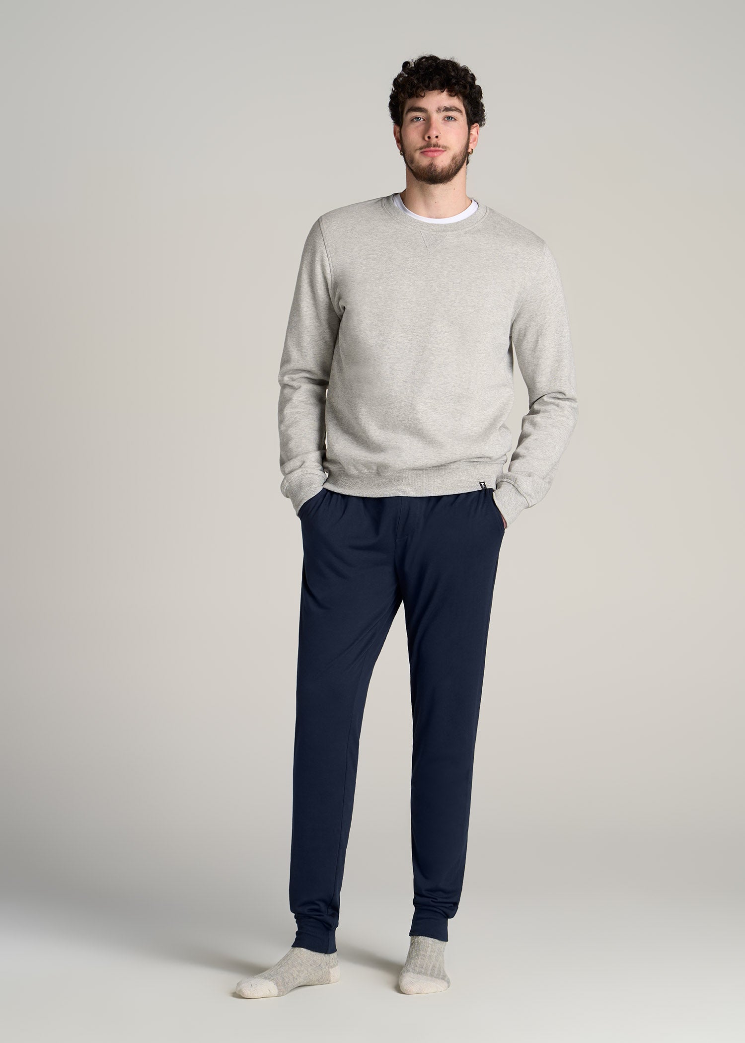 Lounge Pant Joggers for Tall Men in Navy