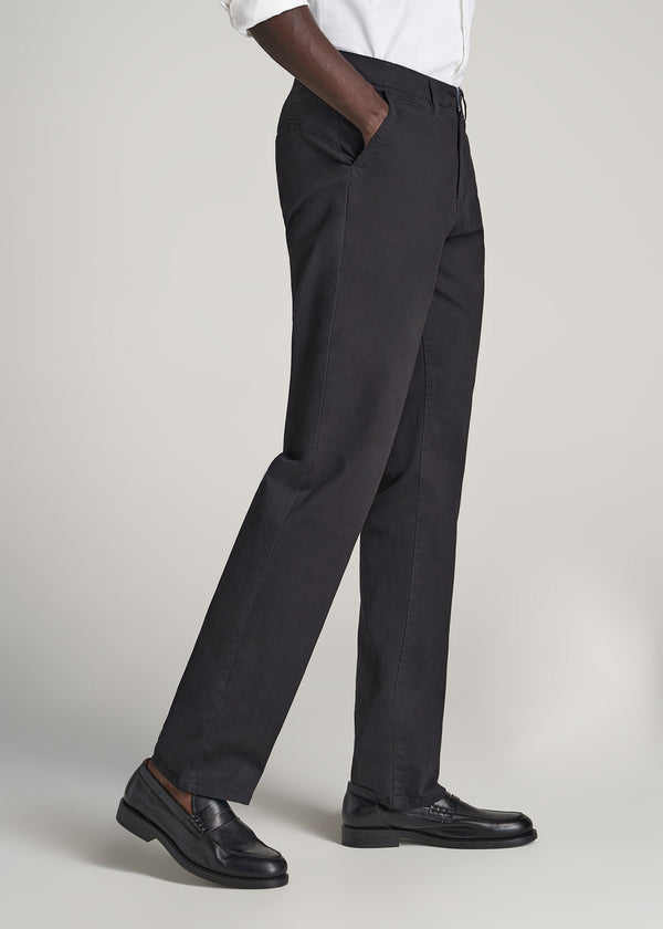 Men's Tall Mason Relaxed Fit Chino Pants Black | American Tall