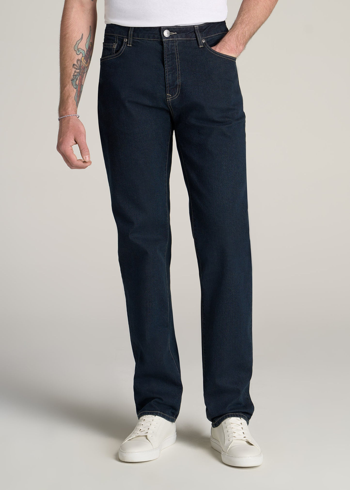 American-Tall-Men-Mason-SEMI-RELAXED-Jeans-Dark-Rinse-front