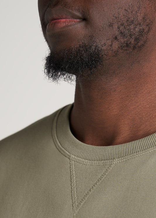     American-Tall-Men-Mens-8020-Fleece-CrewNeck-Sweatshirt-Khaki-detail