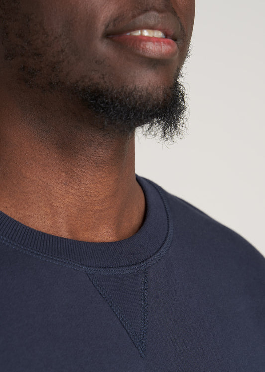     American-Tall-Men-Mens-8020-Fleece-CrewNeck-Sweatshirt-Navy-detail
