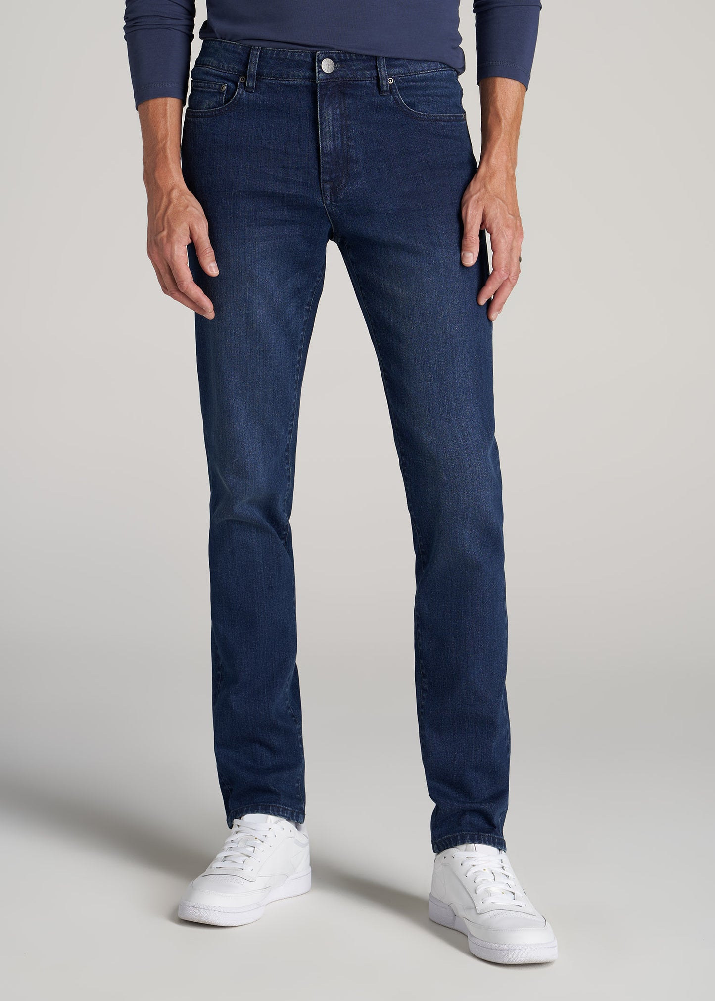 Dylan Slim Fit Jeans Retro Blue For Tall Men