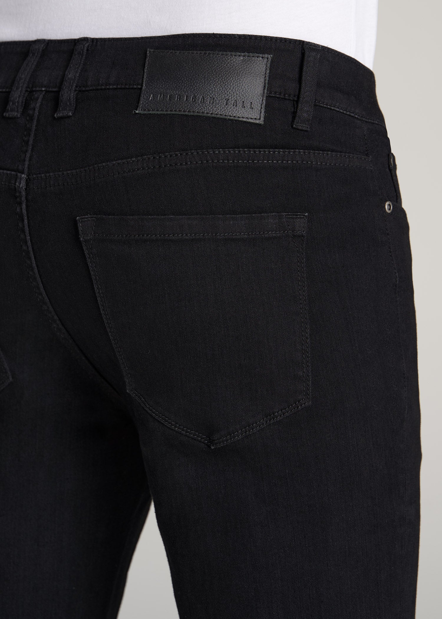 Dylan Slim Fit Jeans: Black Slim-fit Jeans for Tall Men – American Tall