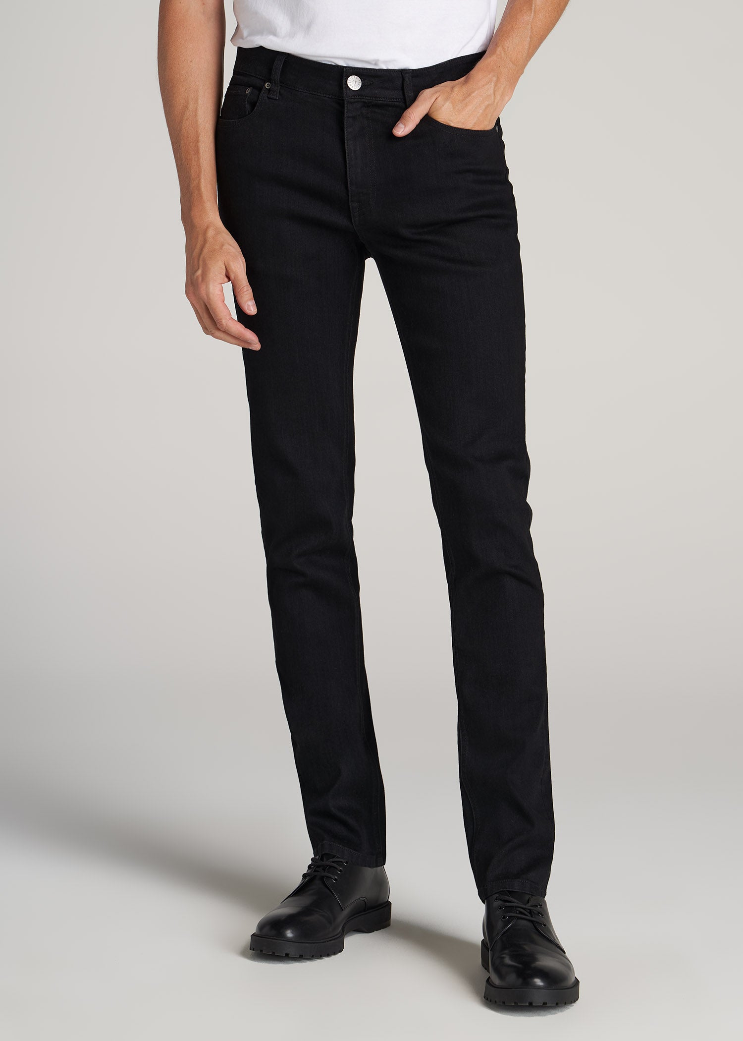    American-Tall-Men-Mens-Dylan-Slim-Fit-Jeans-Black-front