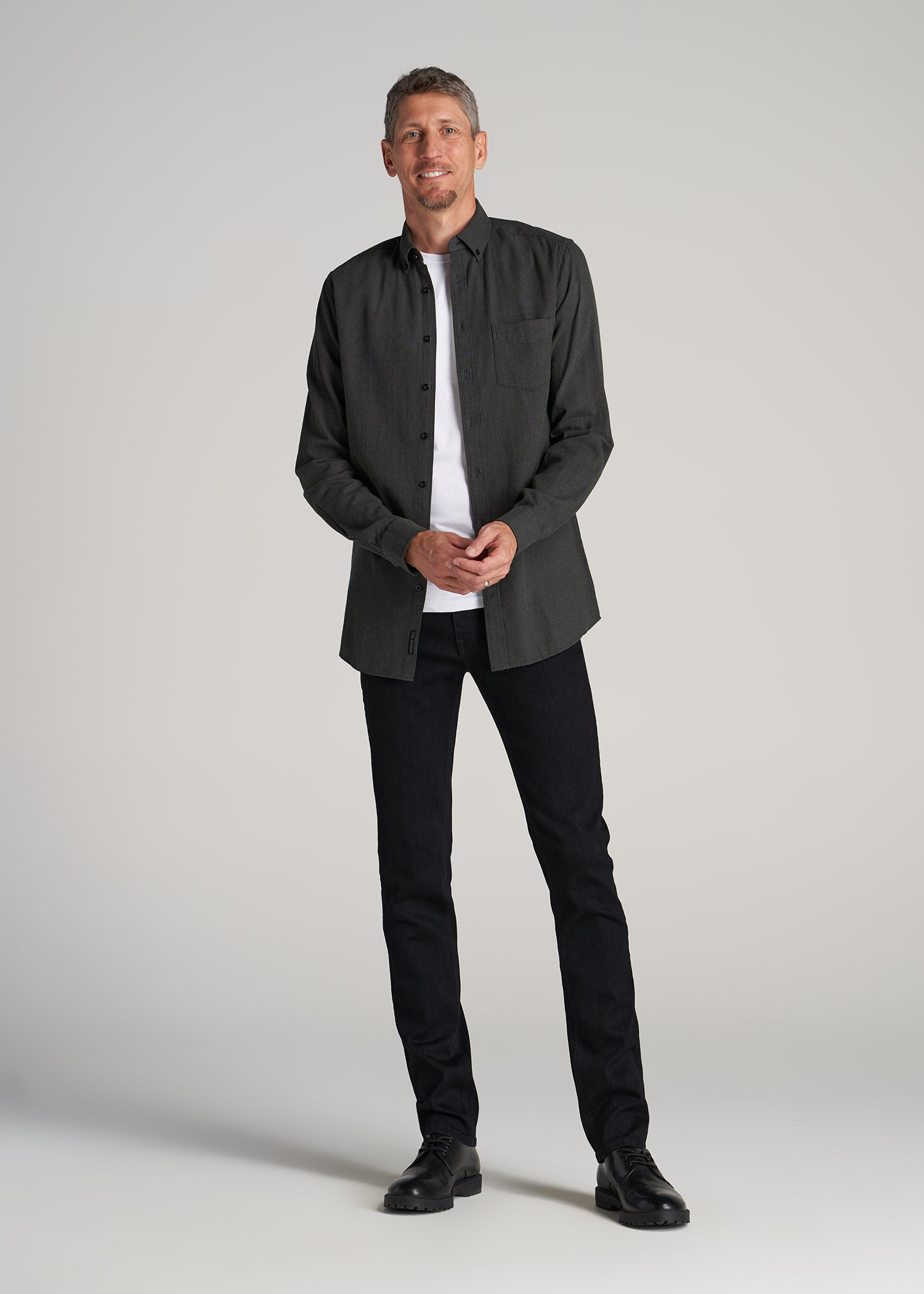 Dylan SLIM-FIT Jeans for Tall Men in Black