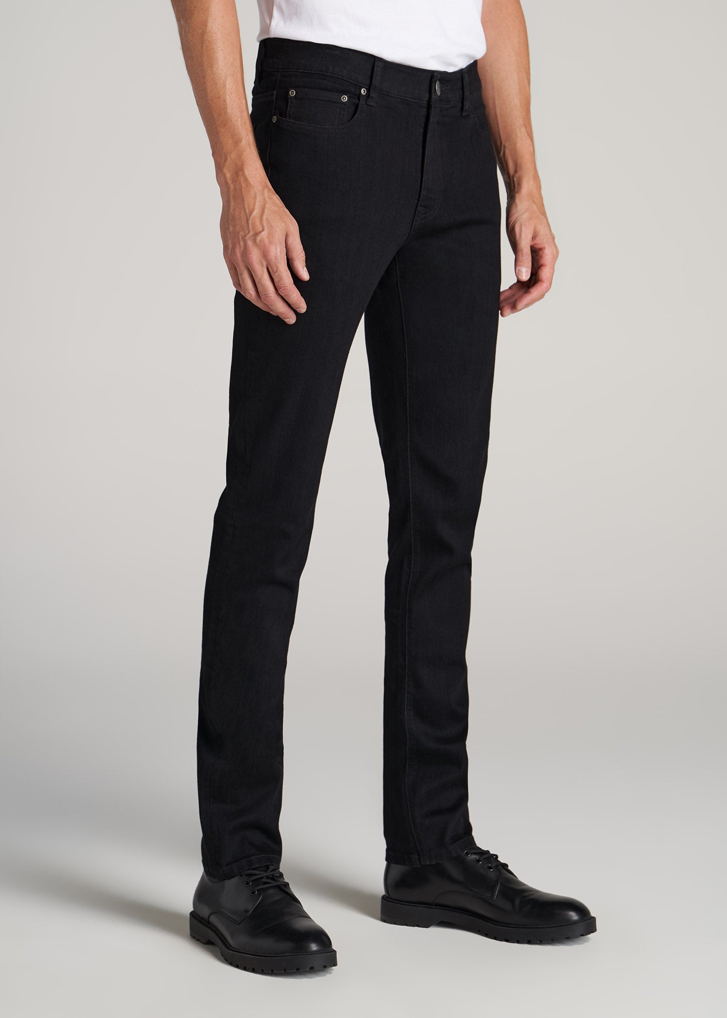 Dylan Slim Fit Jeans: Black Slim-fit Jeans for Tall Men – American Tall