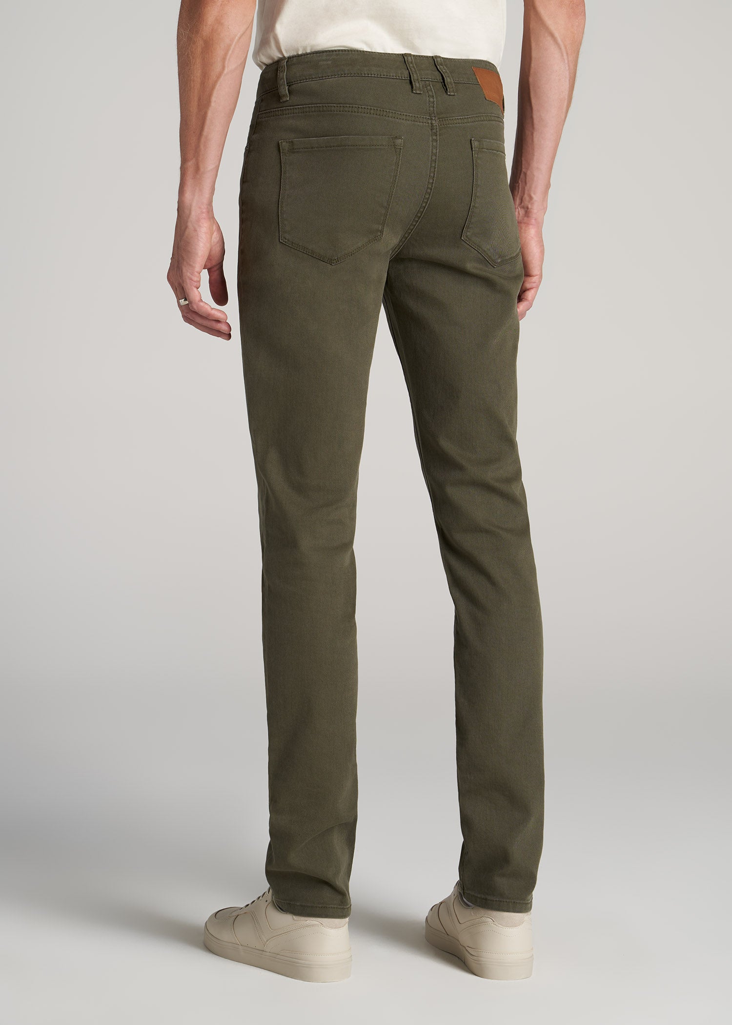 Dylan SLIM-FIT Jeans for Tall Men in Olive Green Wash