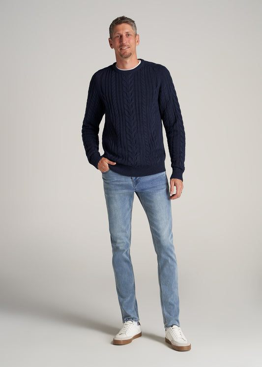    American-Tall-Men-Mens-Heavy-Cable-Knit-Sweater-Navy-full