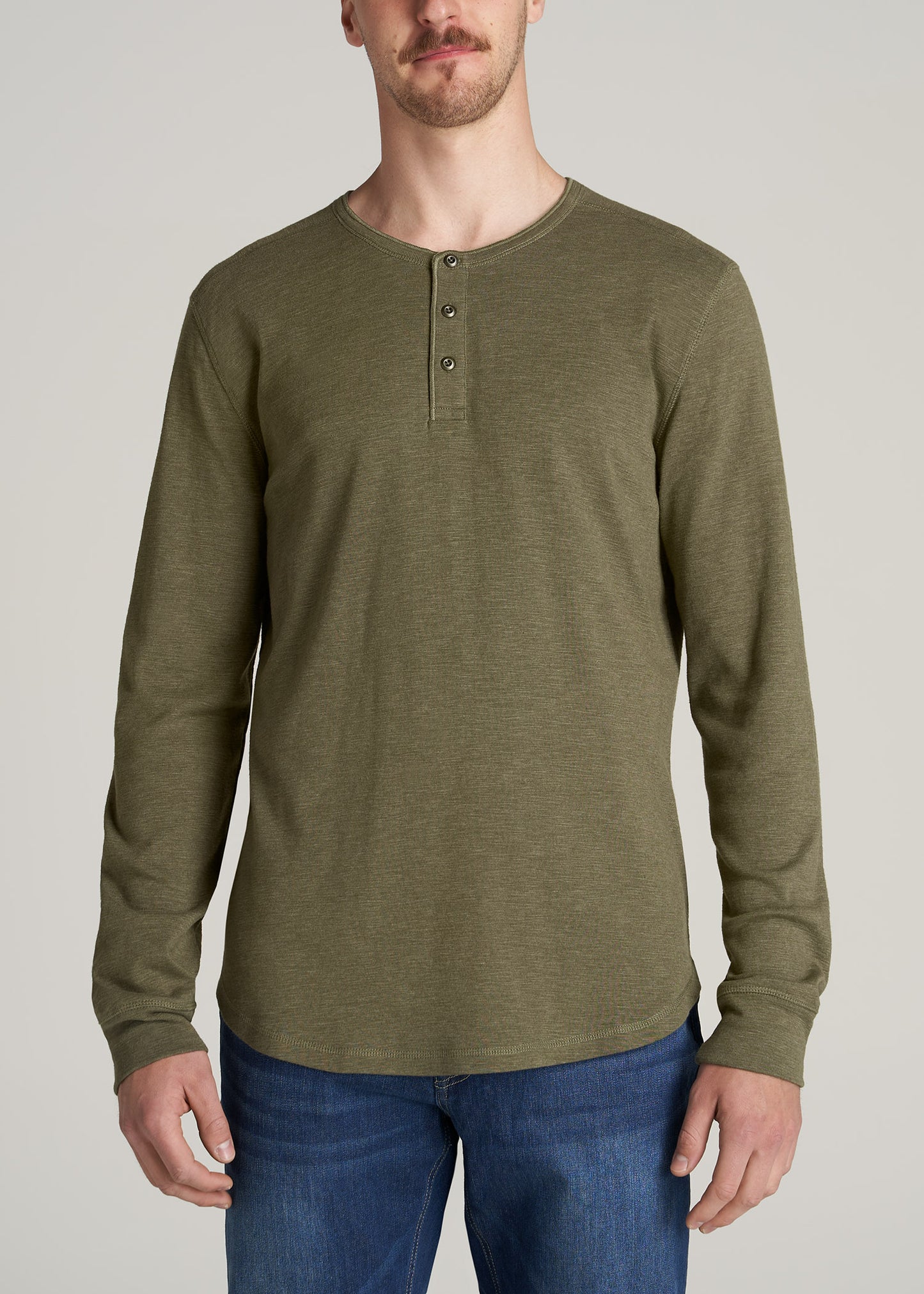 Olive 2024 henley shirt