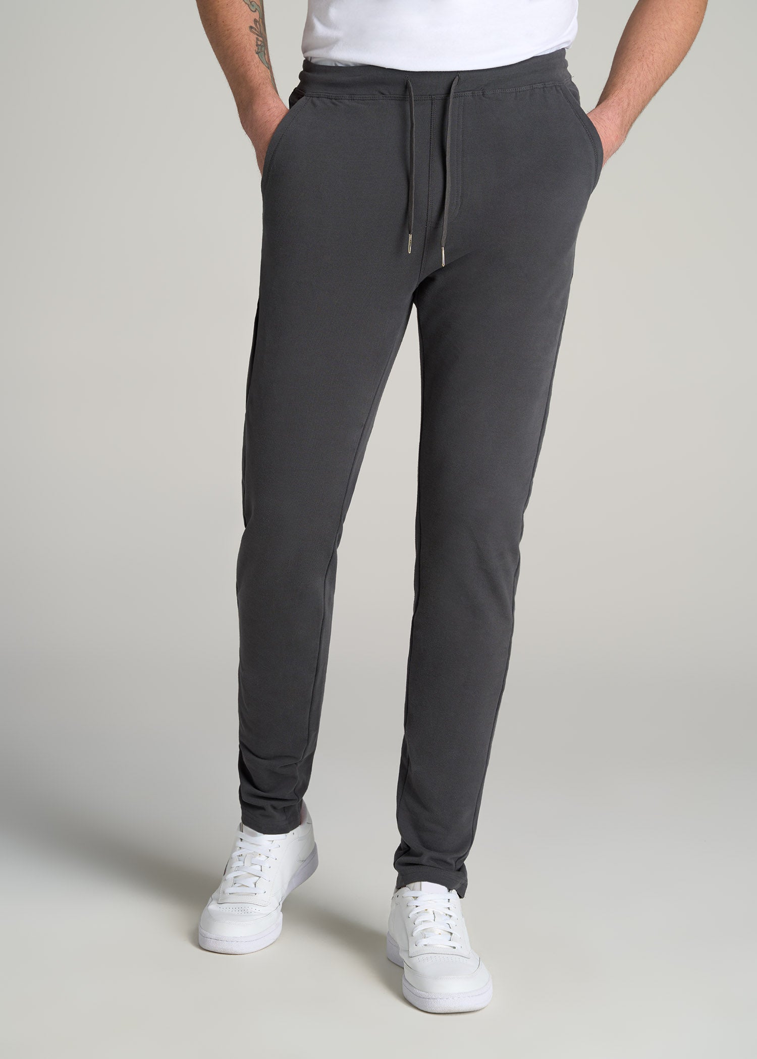 Mens Tall Microsanded French Terry Sweatpant Iron Grey – American Tall