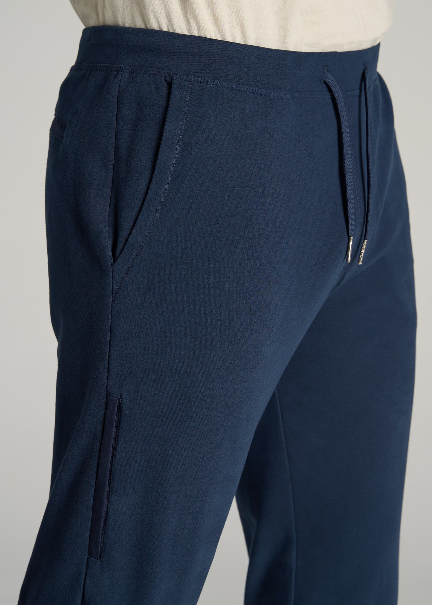       American-Tall-Men-Microsanded-French-Terry-Sweatpant-Marine-Navy-detail