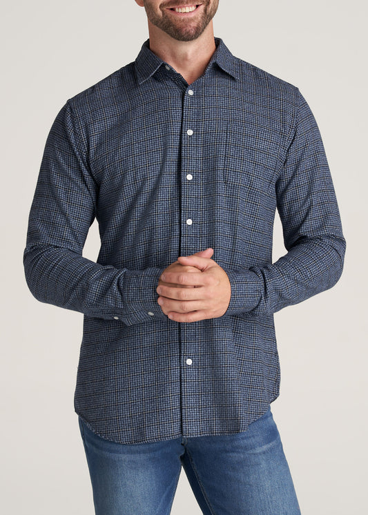    American-Tall-Men-Nelson-Flannel-NavyWhite-front