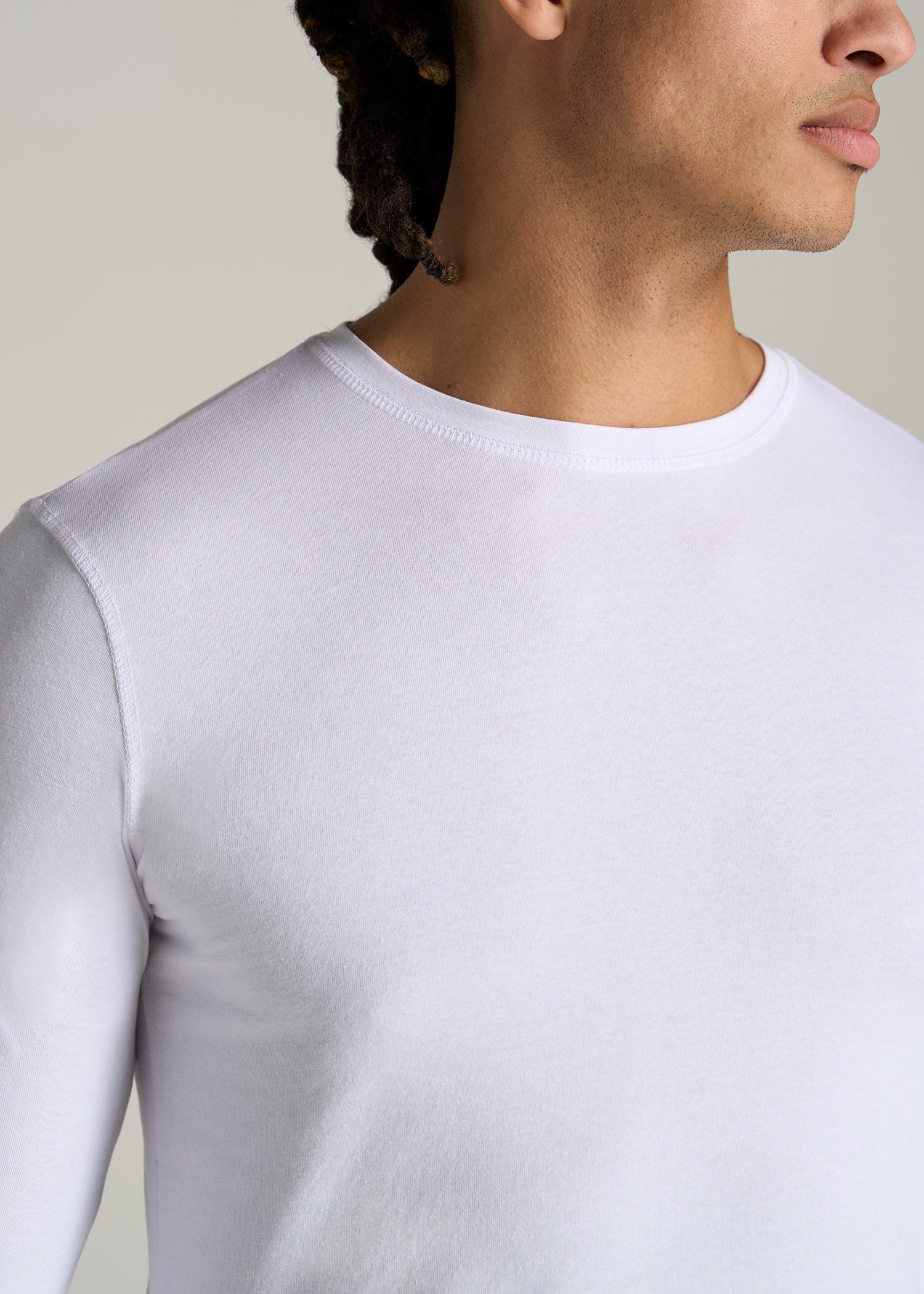 venom Matematisk Hofte Slim Long Sleeve T Shirt: Tall Men's Slim Fit White Tee – American Tall