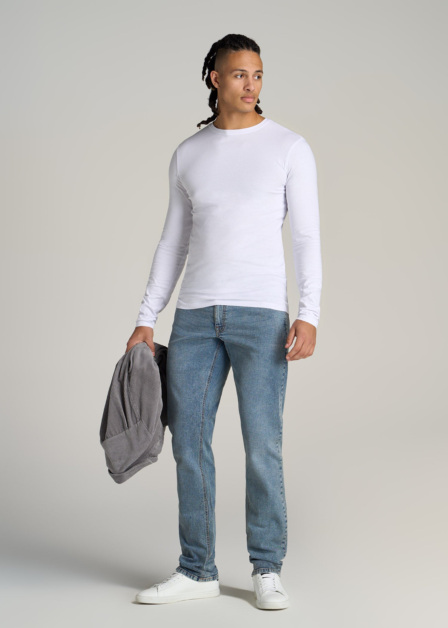 Original Essentials Men's Slim-Fit Long Sleeve T-Shirt