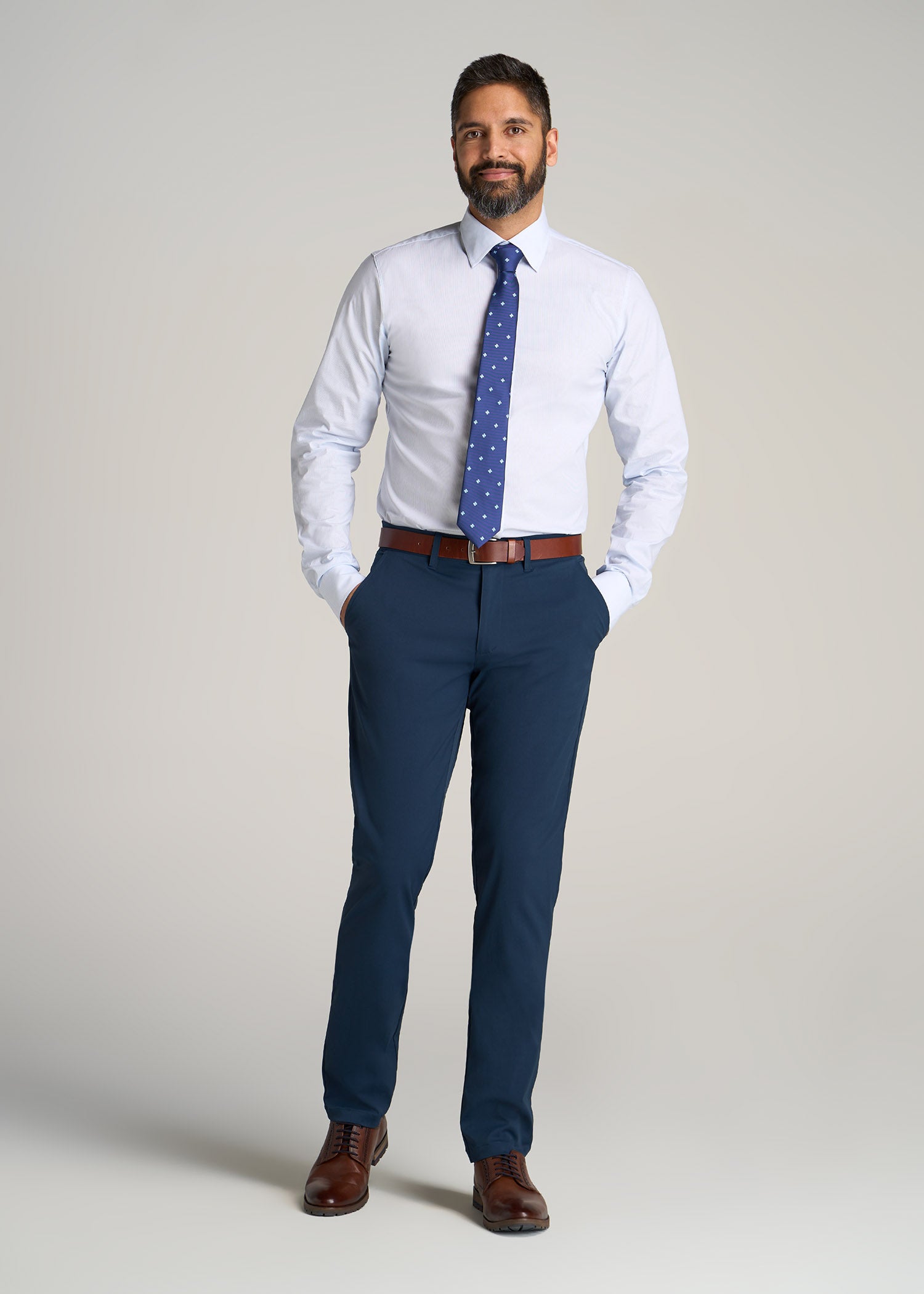 Slim Fit Easy-iron Shirt - Light blue - Men | H&M US