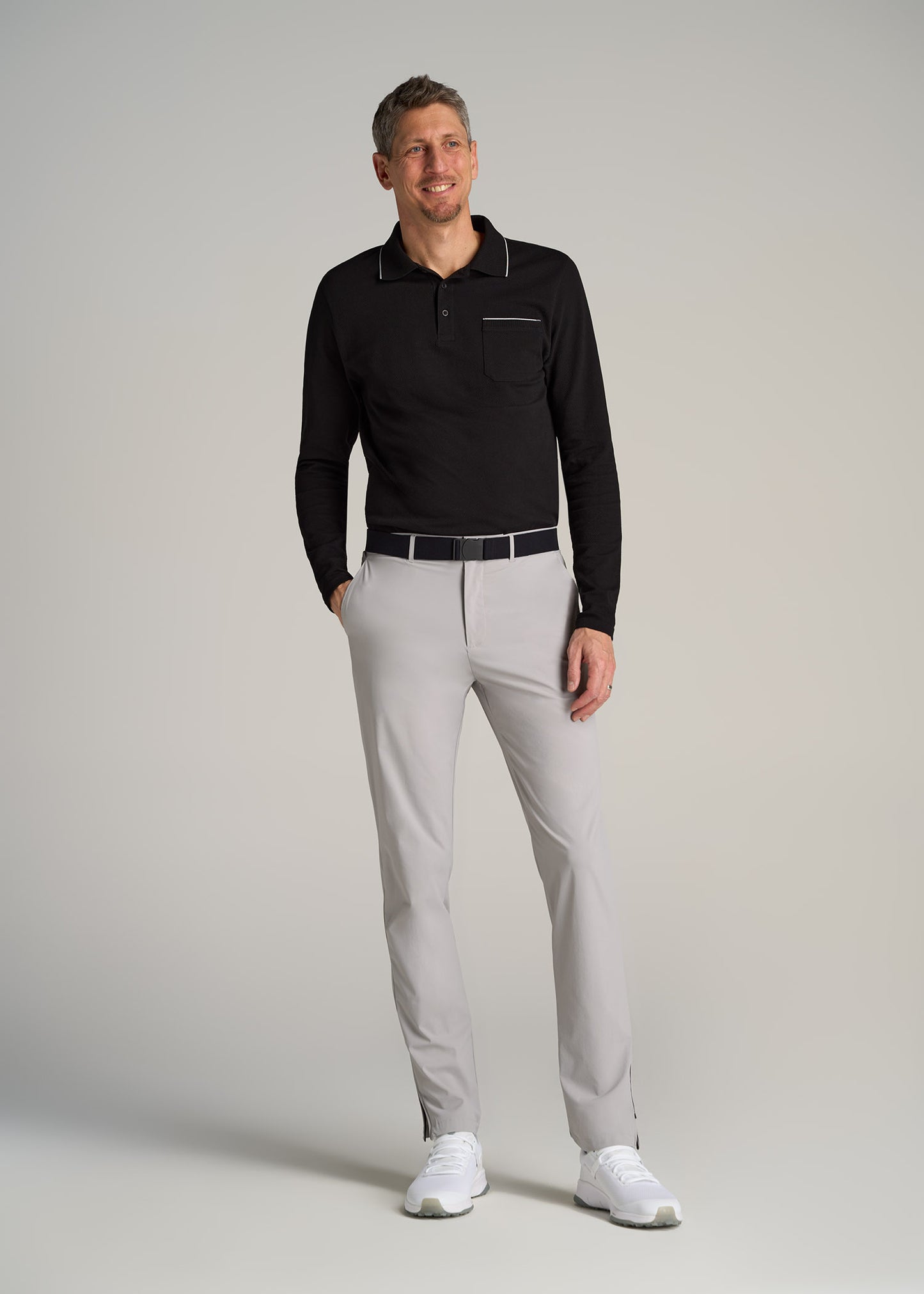 Tall Men's Pants: Casual Light Grey Pants