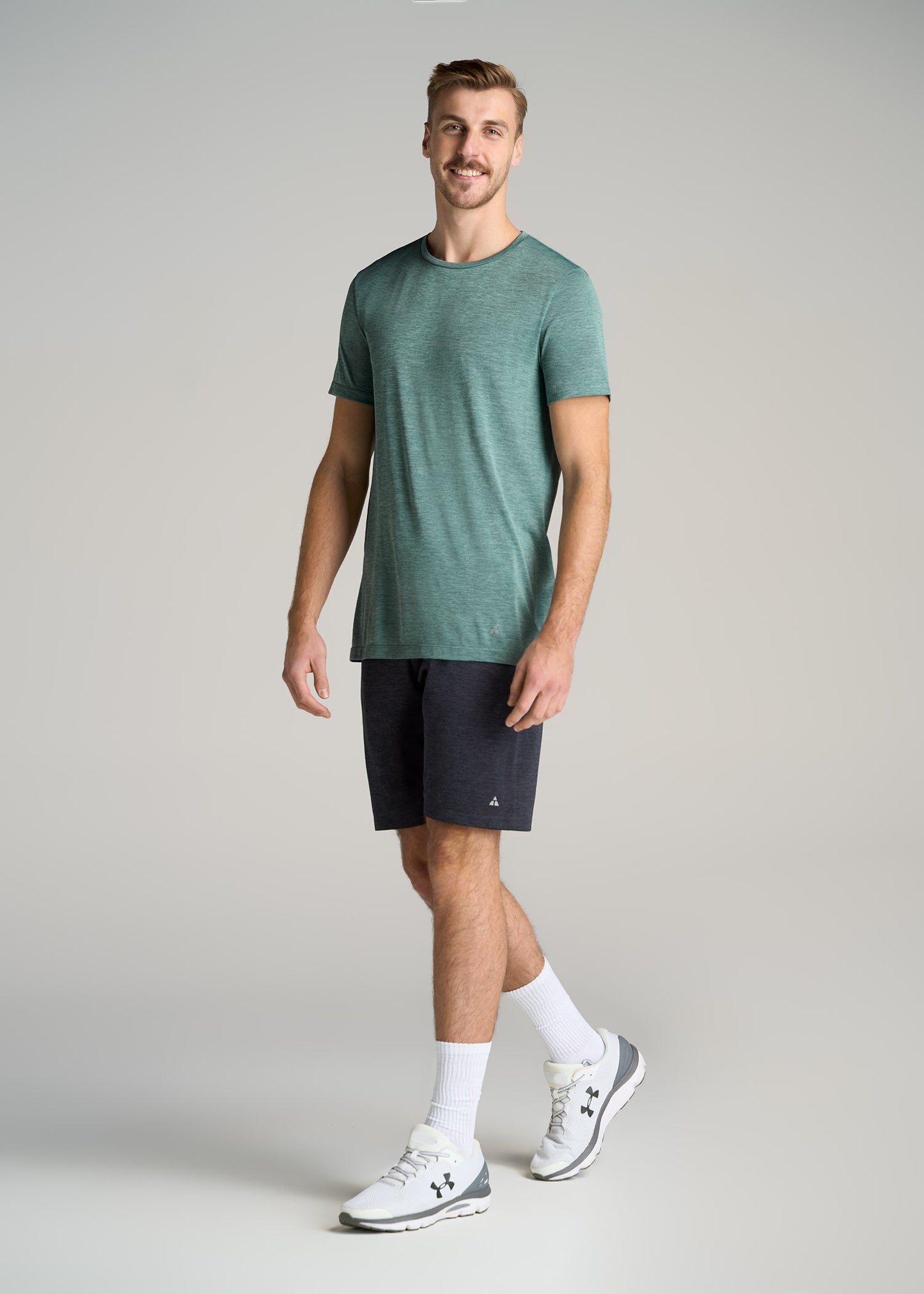    American-Tall-Men-Performance-MODERN-FIT-Athletic-Jersey-Tee-Green-Mix-full