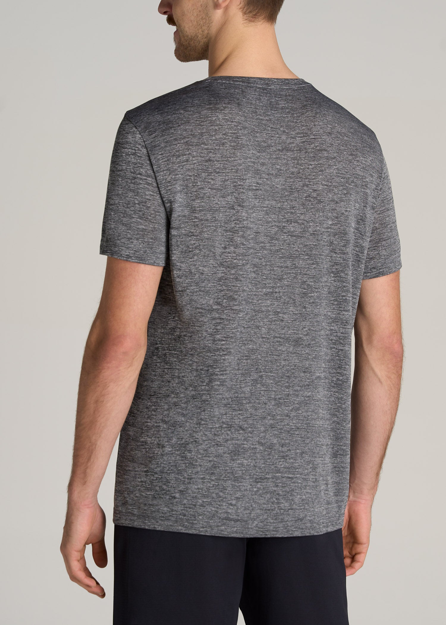    American-Tall-Men-Performance-MODERN-FIT-Athletic-Jersey-Tee-Grey-Mix-back