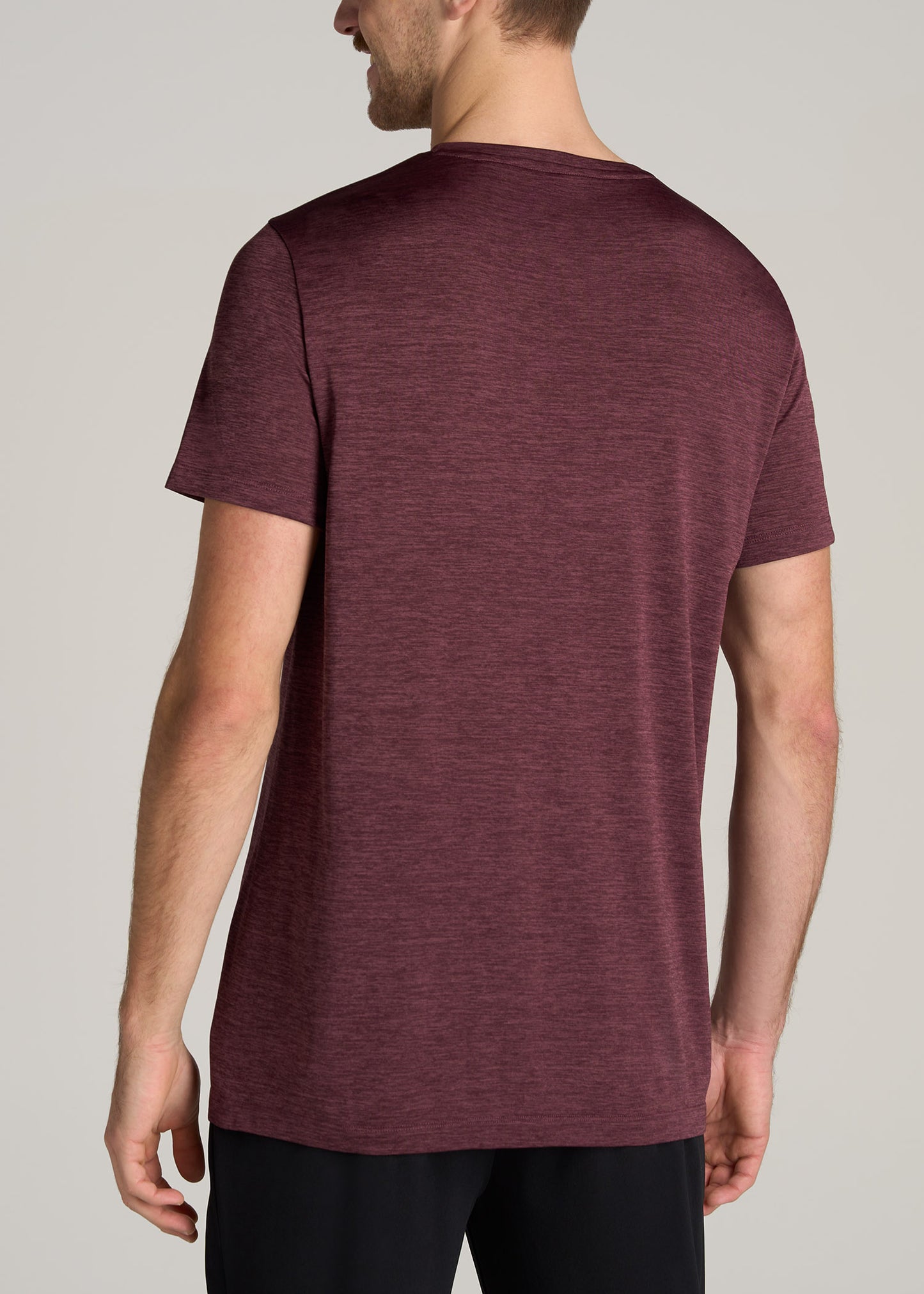 American-Tall-Men-Performance-MODERN-FIT-Athletic-Jersey-Tee-Rust-Red-back
