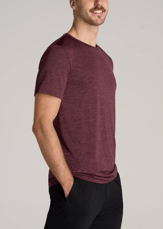 American-Tall-Men-Performance-MODERN-FIT-Athletic-Jersey-Tee-Rust-Red-side