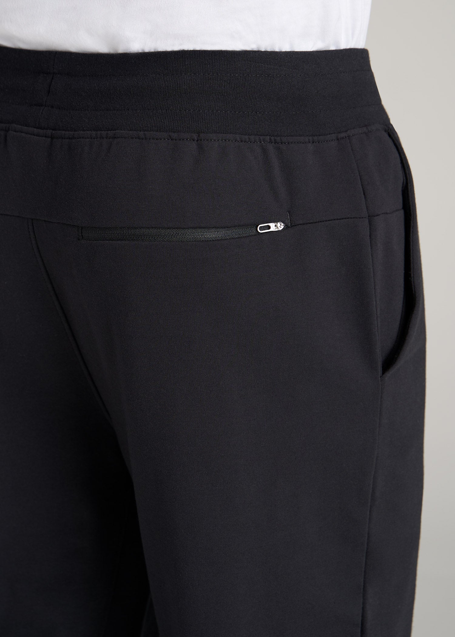       American-Tall-Men-Performance-Tapered-French-Terry-Jogger-Black-detail
