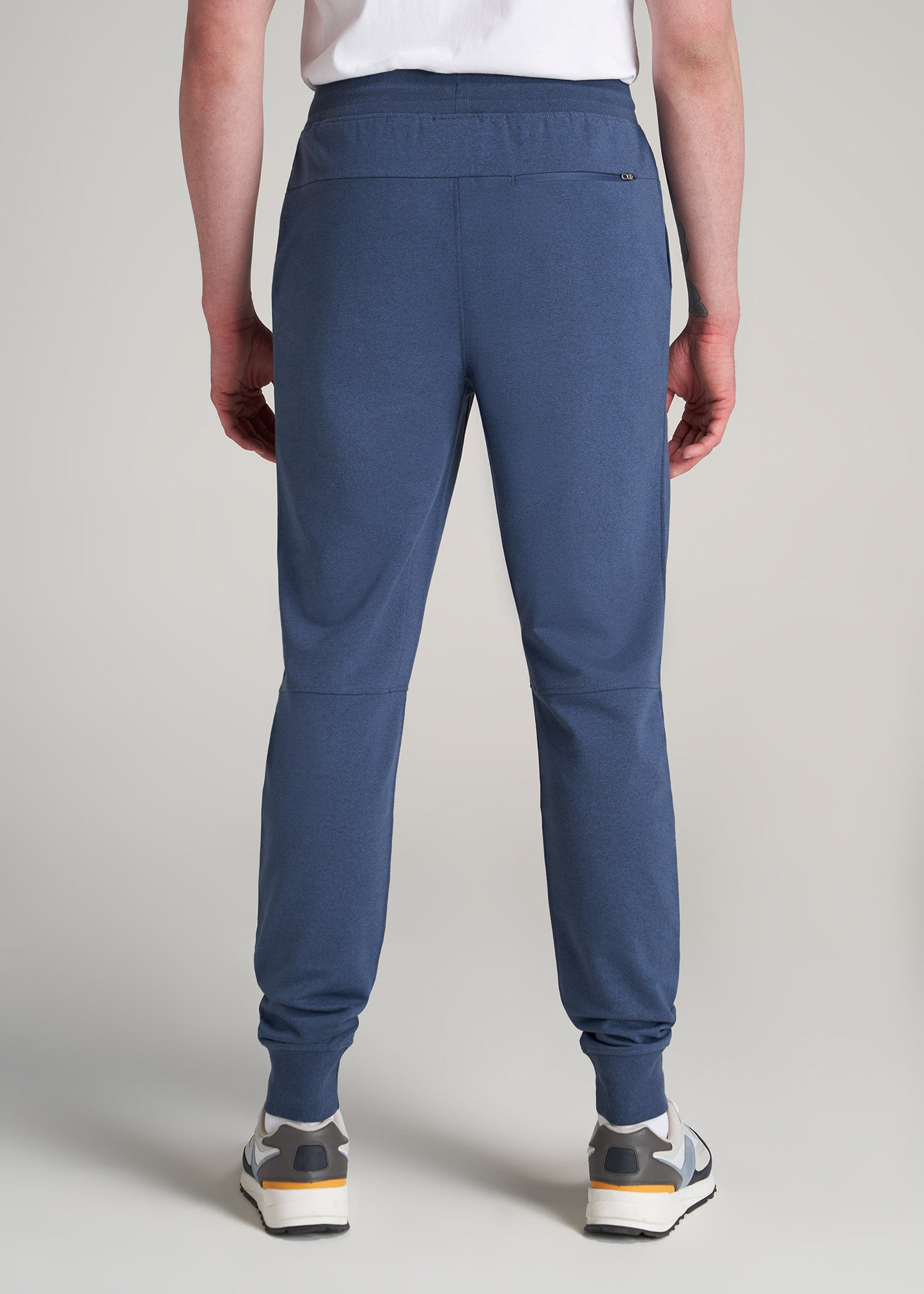 Slim Joggers for Tall Men: Navy Mix Slim French Terry Joggers
