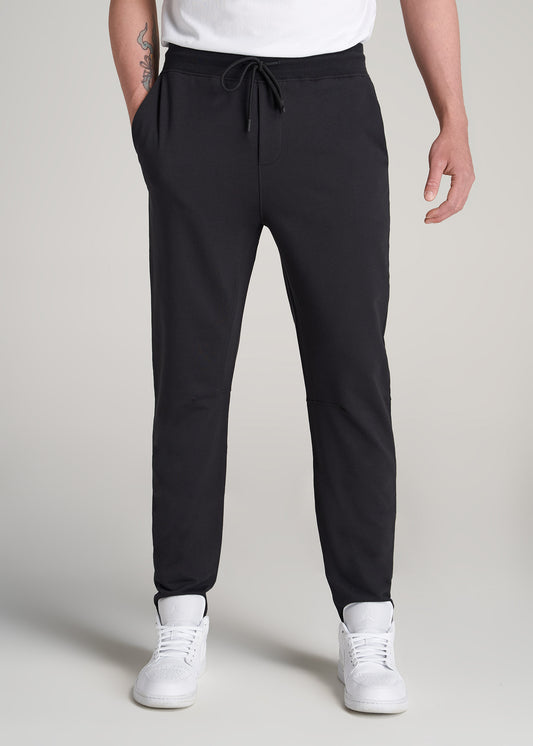    American-Tall-Men-Performance-Tapered-French-Terry-Sweatpants-Black-front